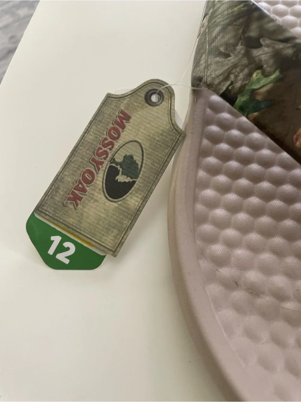 Bundle Mossy Oak Men's Camo Thong Sandals Slip-On Beige Outdoor Casual US 12